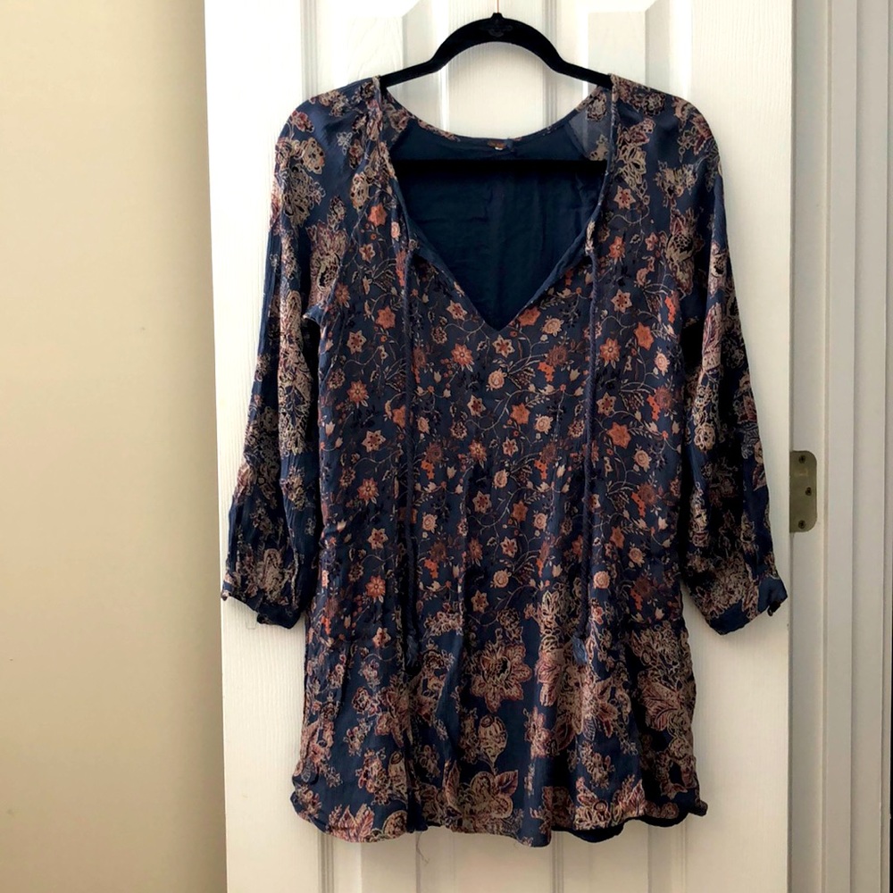 Free People Floral Mini Dress